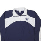 COWBOYS Mens Navy & White Pullover Sweatshirt L Star Logo Sportswear