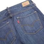 LEVI'S 531 Womens Jeans Blue Slim Skinny Denim Medium Wash W27 L32 Zip Cotton