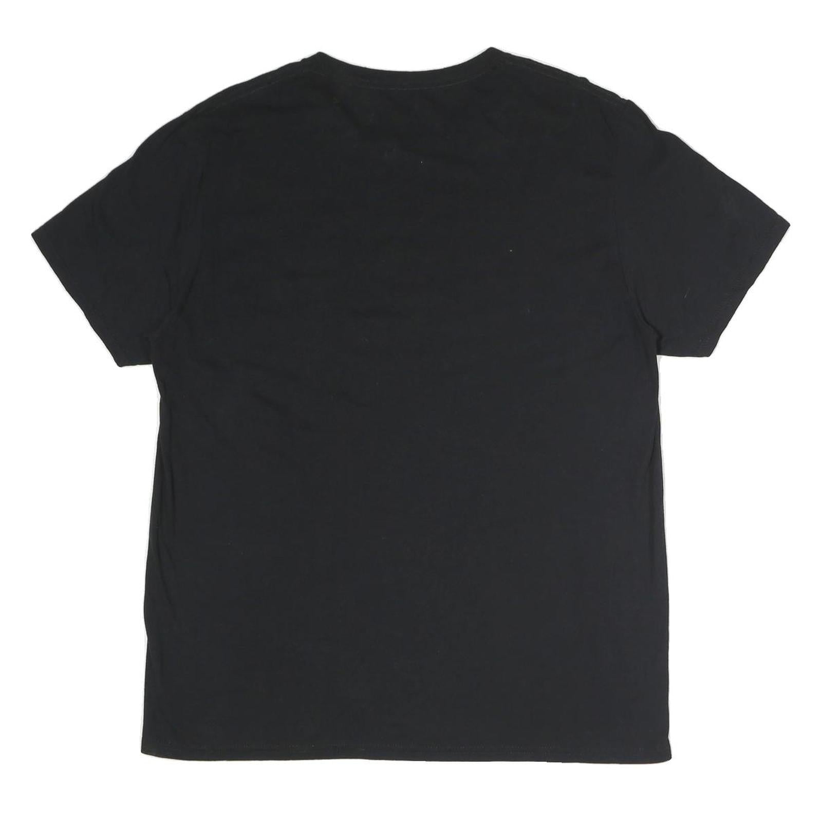 RUSSELL ATHLETIC Womens Black Spartans Graphic T-Shirt L Short Sleeve Crew Neck