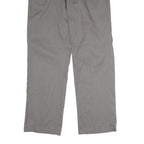 DICKIES Mens Polyester Blend Grey Classic Straight Trousers W36 L32 Workwear Zip