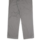 DICKIES Mens Polyester Blend Grey Classic Straight Trousers W36 L32 Workwear Zip