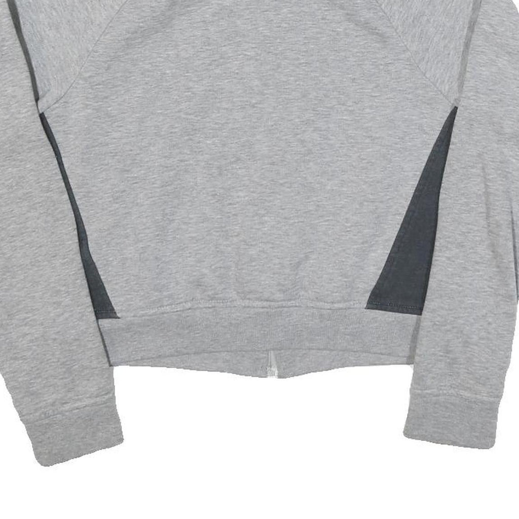 FILA Womens Grey Cotton Blend Zip Jacket UK 8 Casual Sportswear Panelled