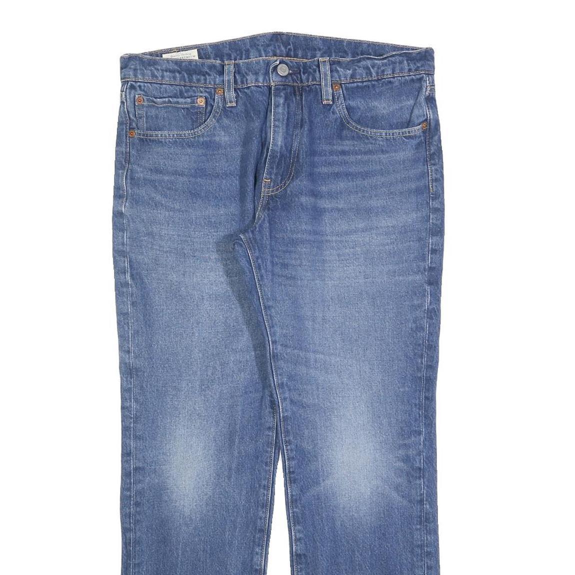 LEVI'S 511 Big E Mens Jeans Blue Slim Skinny Denim Medium W33 L30 Zip Fastening