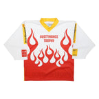 OSCHNER HOCKEY Mens White & Red PostFinance Trophy Hockey T-Shirt S Long Sleeve
