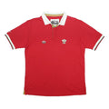 COTTON TRADERS Mens Red White Green Stripe Short Sleeve Polo Shirt L Casual