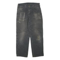 DICKIES Mens Grey Denim Regular Fit Straight Leg Cotton Blend Rinse W33 L30