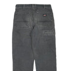 DICKIES Mens Grey Denim Regular Fit Straight Leg Cotton Blend Rinse W33 L30