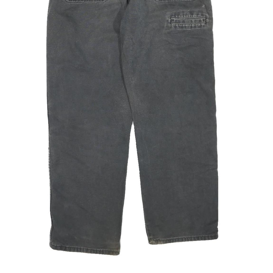 DICKIES Mens Grey Denim Regular Fit Straight Leg Cotton Blend Rinse W33 L30