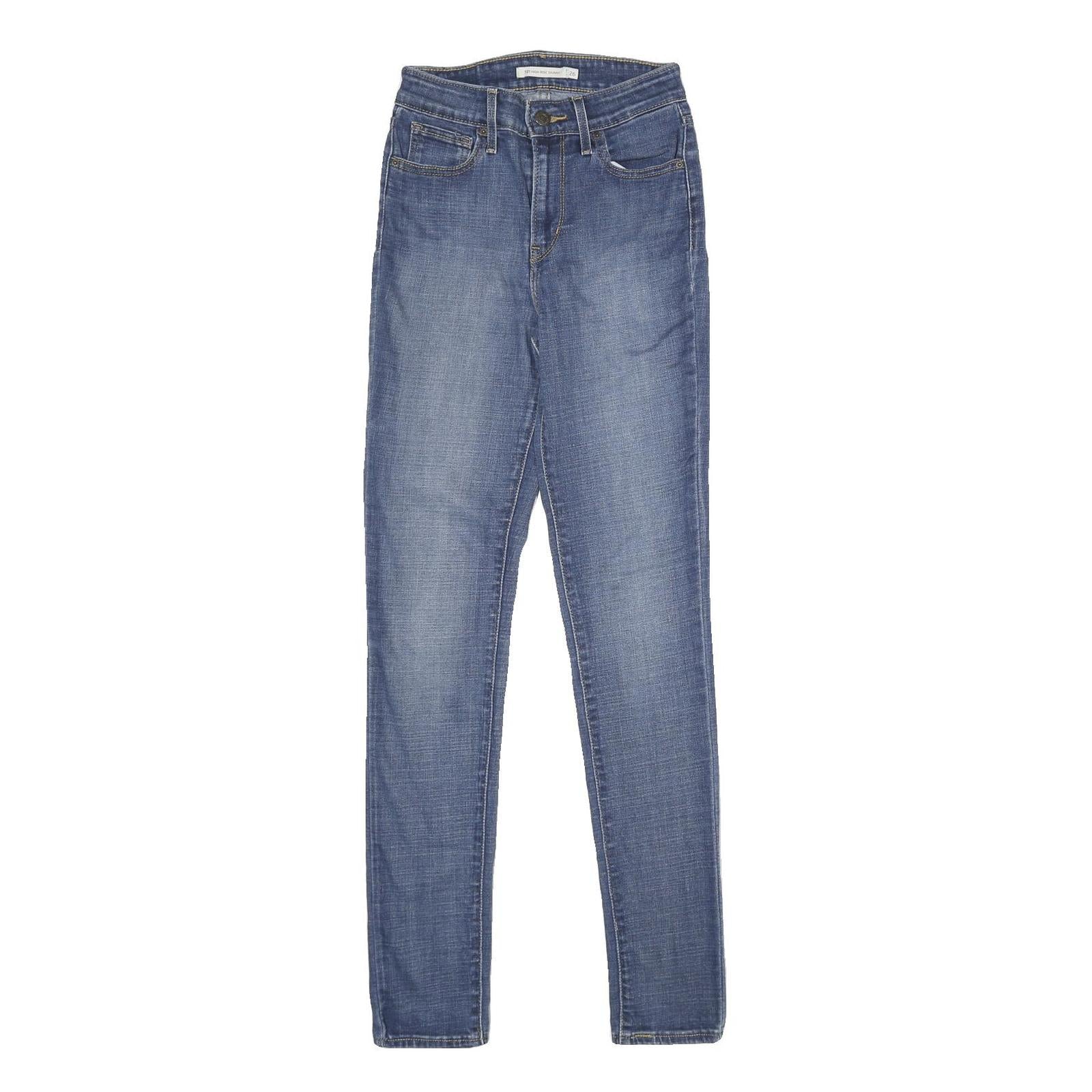 LEVI'S 721 High Rise Skinny Womens Jeans Blue Denim Regular Fit Skinny W26 L32