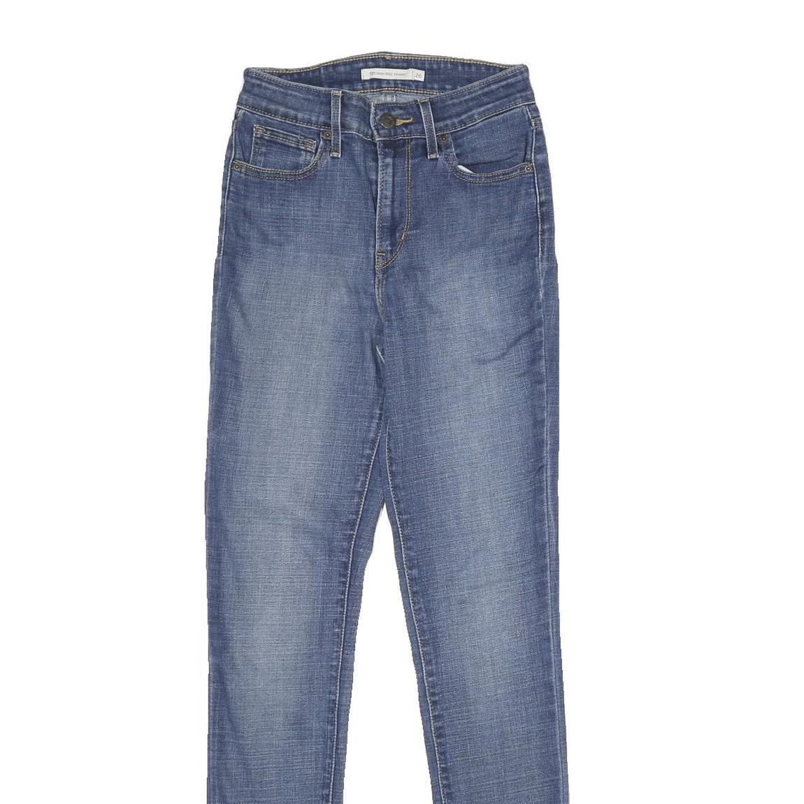 LEVI'S 721 High Rise Skinny Womens Jeans Blue Denim Regular Fit Skinny W26 L32