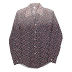 KOTTING Womens Black & Red Pattern Cotton Blend Shirt M Long Sleeve Button