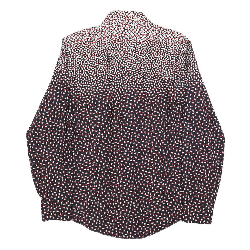 KOTTING Womens Black & Red Pattern Cotton Blend Shirt M Long Sleeve Button