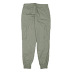 ONLY Womens Cotton Blend Green Relaxed Cargo Tapered Trousers W28 L28