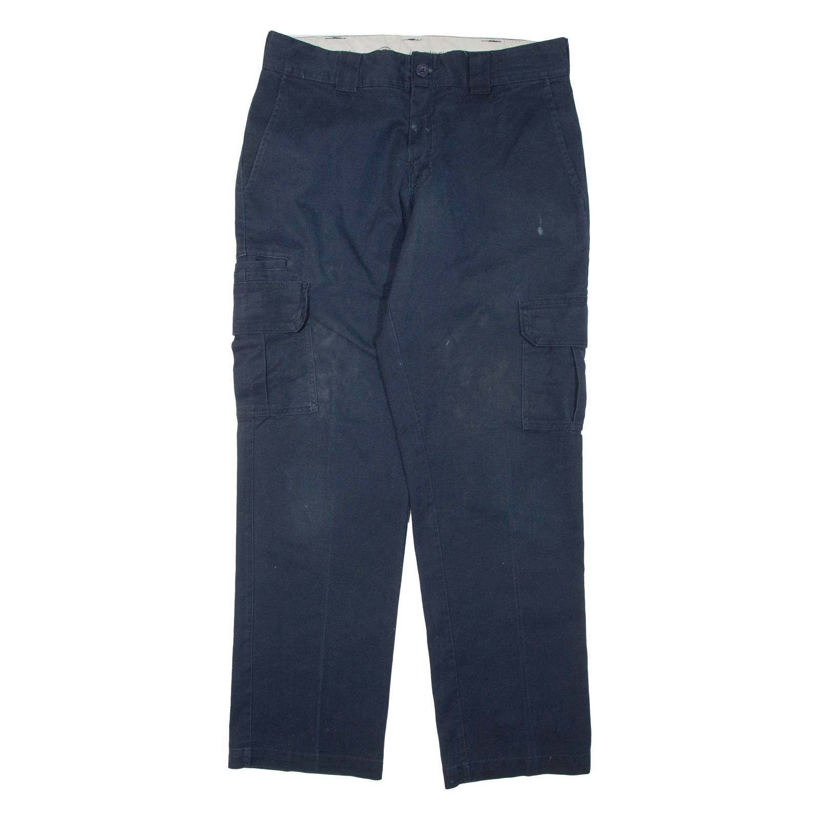 DICKIES Mens Trousers Blue Regular Straight W32 L32