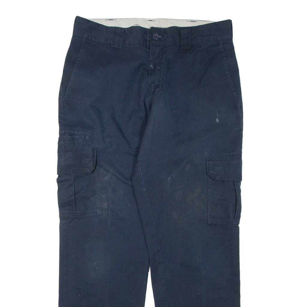 DICKIES Mens Trousers Blue Regular Straight W32 L32