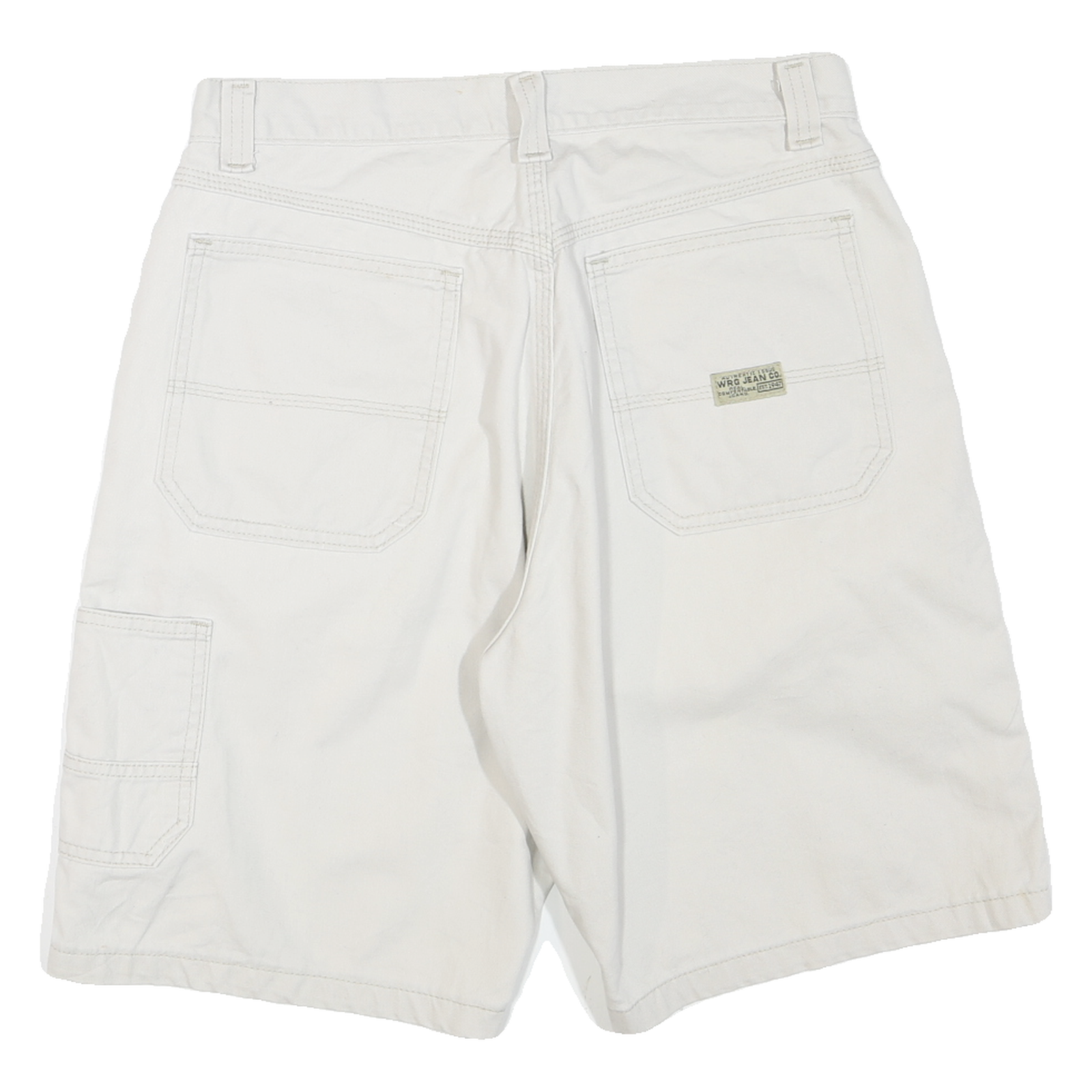 WRANGLER Mens Shorts White Casual Cotton Blend M W30 Pocket Detail