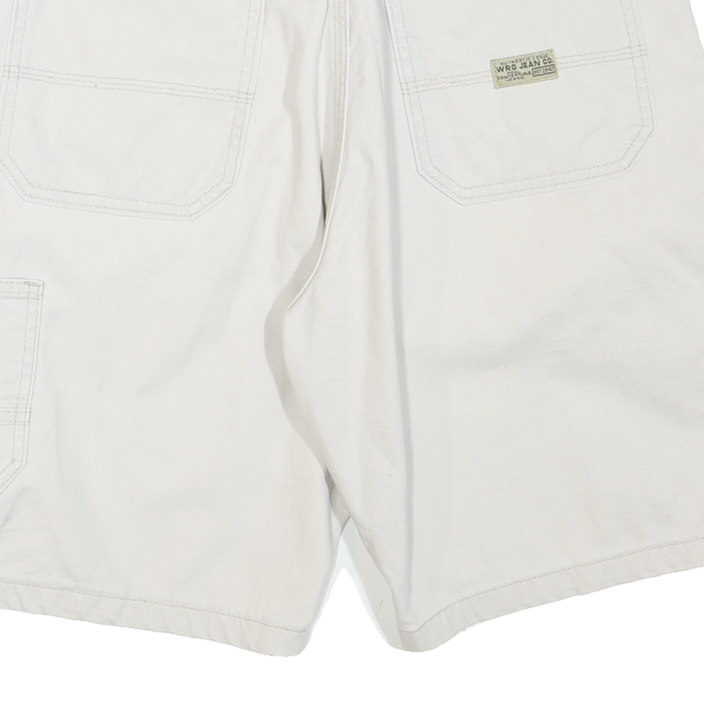 WRANGLER Mens Shorts White Casual Cotton Blend M W30 Pocket Detail