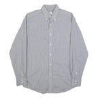 LACOSTE Mens Blue Pattern Shirt L Cotton Classic Button-Down Long Sleeve