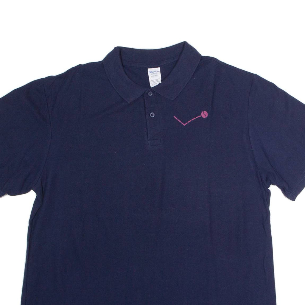 GILDAN Mens Polo Shirt Blue XL
