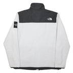 THE NORTH FACE Mens Black & White Outdoor Jacket L Polyester Zip Fleece