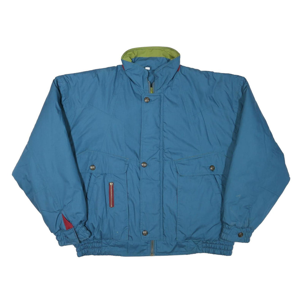 Mens Blue Jacket XL Polyester Blend Regular Fit Zip Closure Lightweight Workwear