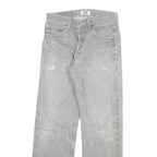 LEVI'S 501 Mens Jeans Grey Regular Straight Denim W26 L27 Classic Button Fly