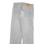 LEVI'S 501 Mens Jeans Grey Regular Straight Denim W26 L27 Classic Button Fly