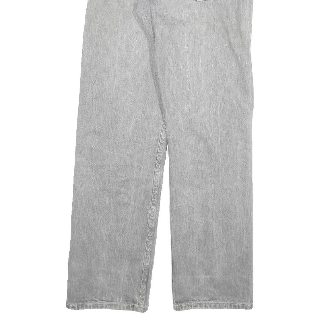 LEVI'S 501 Mens Jeans Grey Regular Straight Denim W26 L27 Classic Button Fly