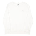 THE NORTH FACE Womens White Crew Neck XL Cotton Blend Sweatshirt Casual