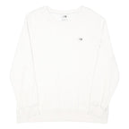 THE NORTH FACE Womens White Crew Neck XL Cotton Blend Sweatshirt Casual