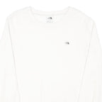 THE NORTH FACE Womens White Crew Neck XL Cotton Blend Sweatshirt Casual