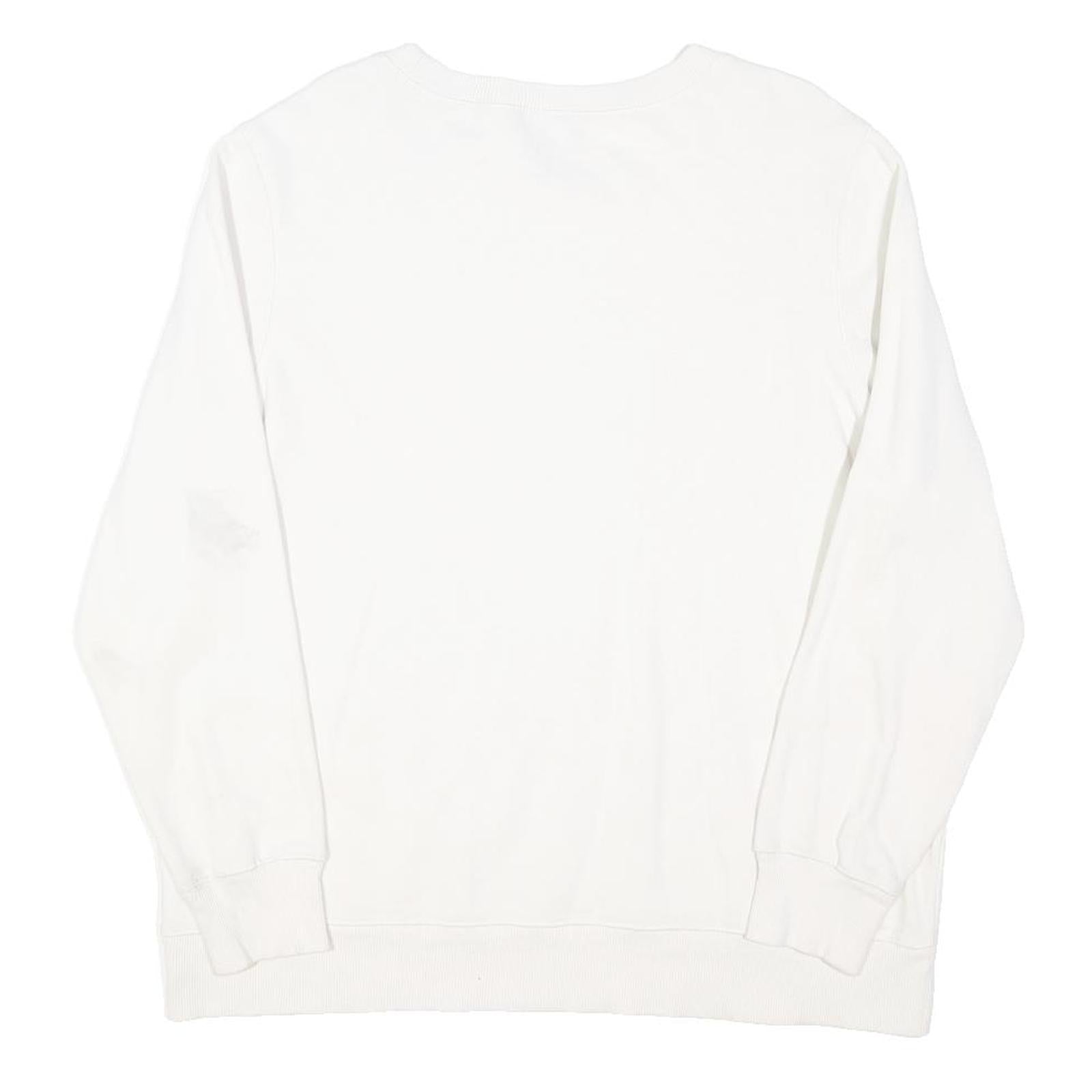 THE NORTH FACE Womens White Crew Neck XL Cotton Blend Sweatshirt Casual