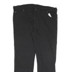 DICKIES Mens Cotton Blend Black Regular Fit Straight Leg Trousers W40 L30