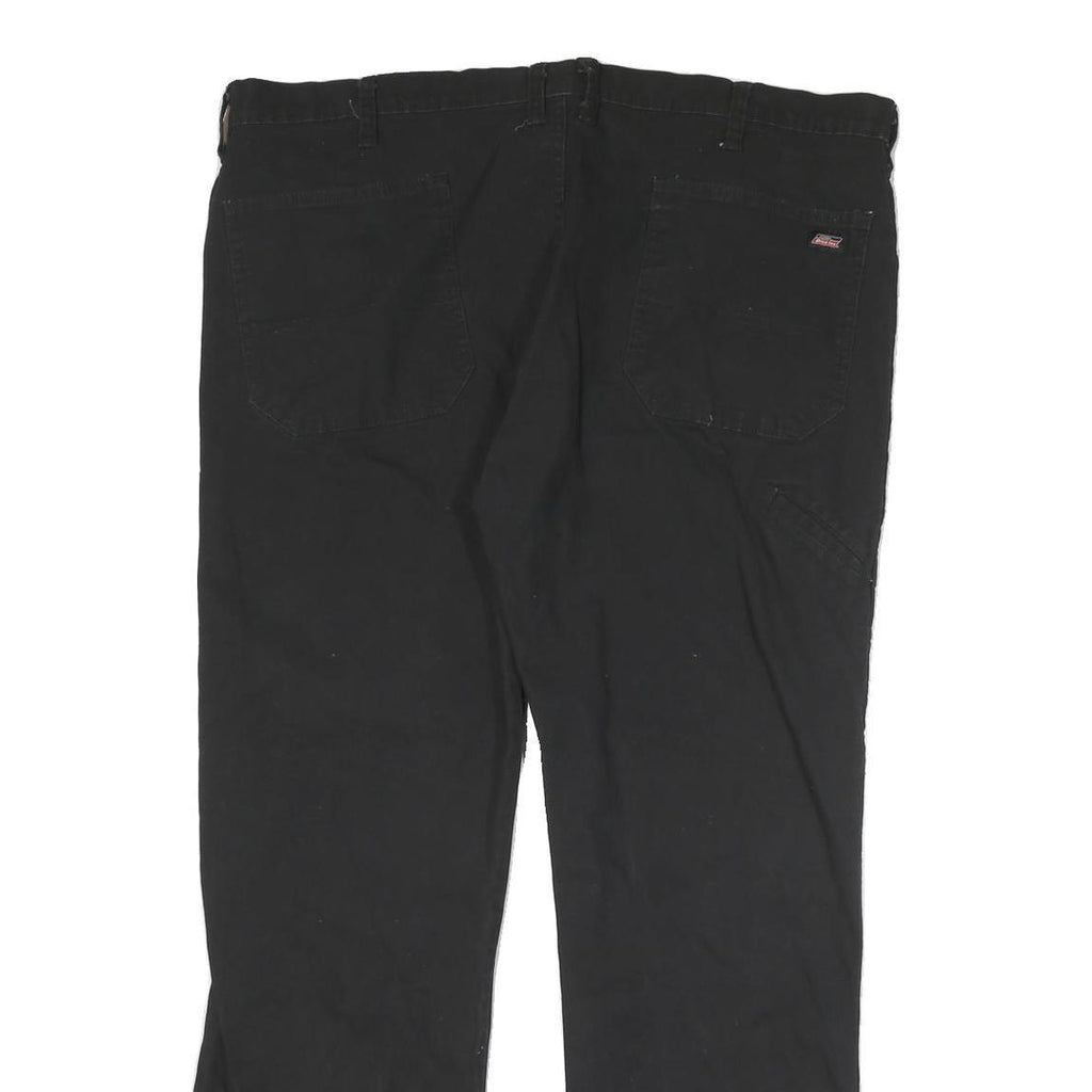 DICKIES Mens Cotton Blend Black Regular Fit Straight Leg Trousers W40 L30