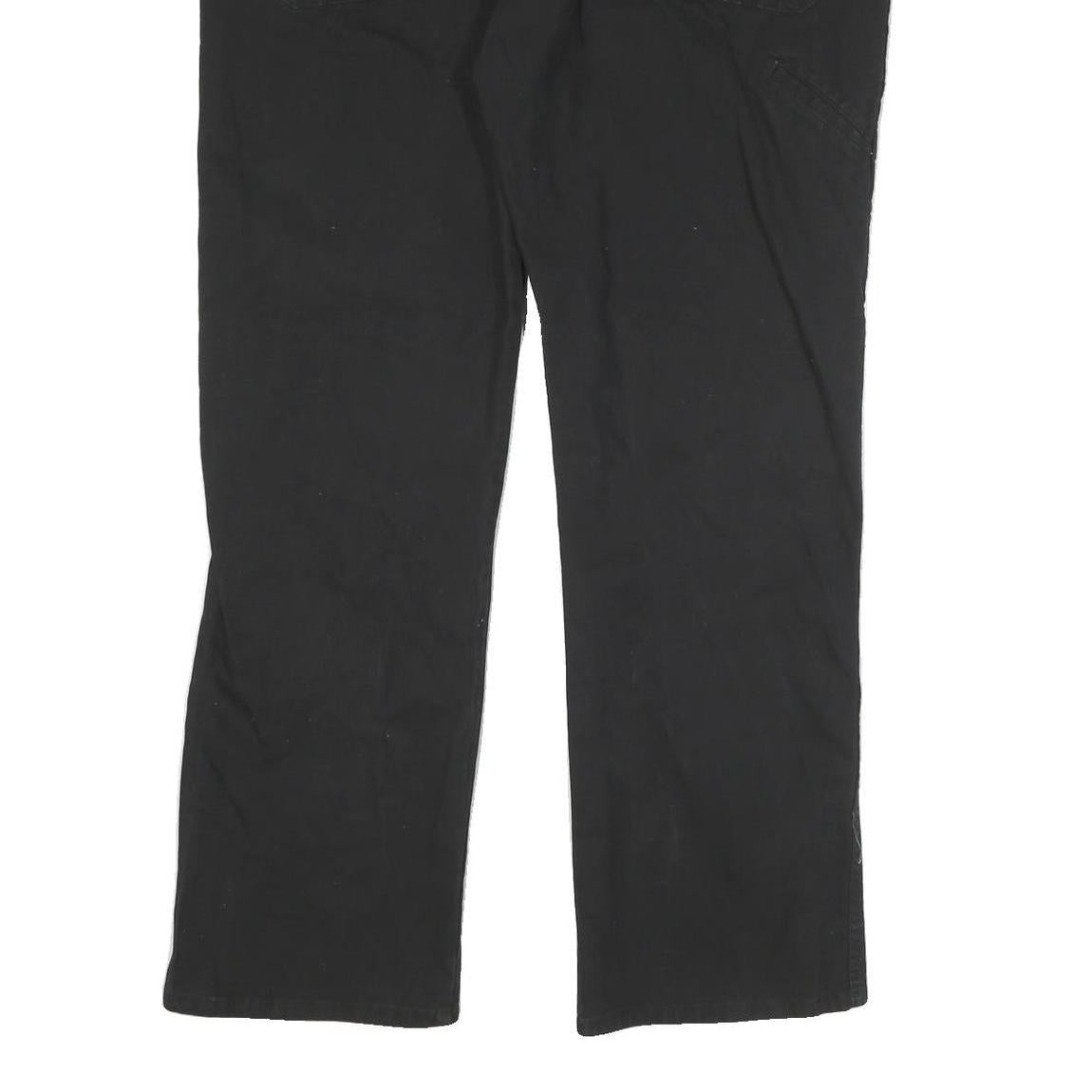 DICKIES Mens Cotton Blend Black Regular Fit Straight Leg Trousers W40 L30