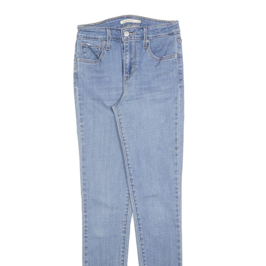 LEVI'S 721 Womens Slim Light Denim Skinny Jeans W26 L32 Stylish Cotton Blend Zip