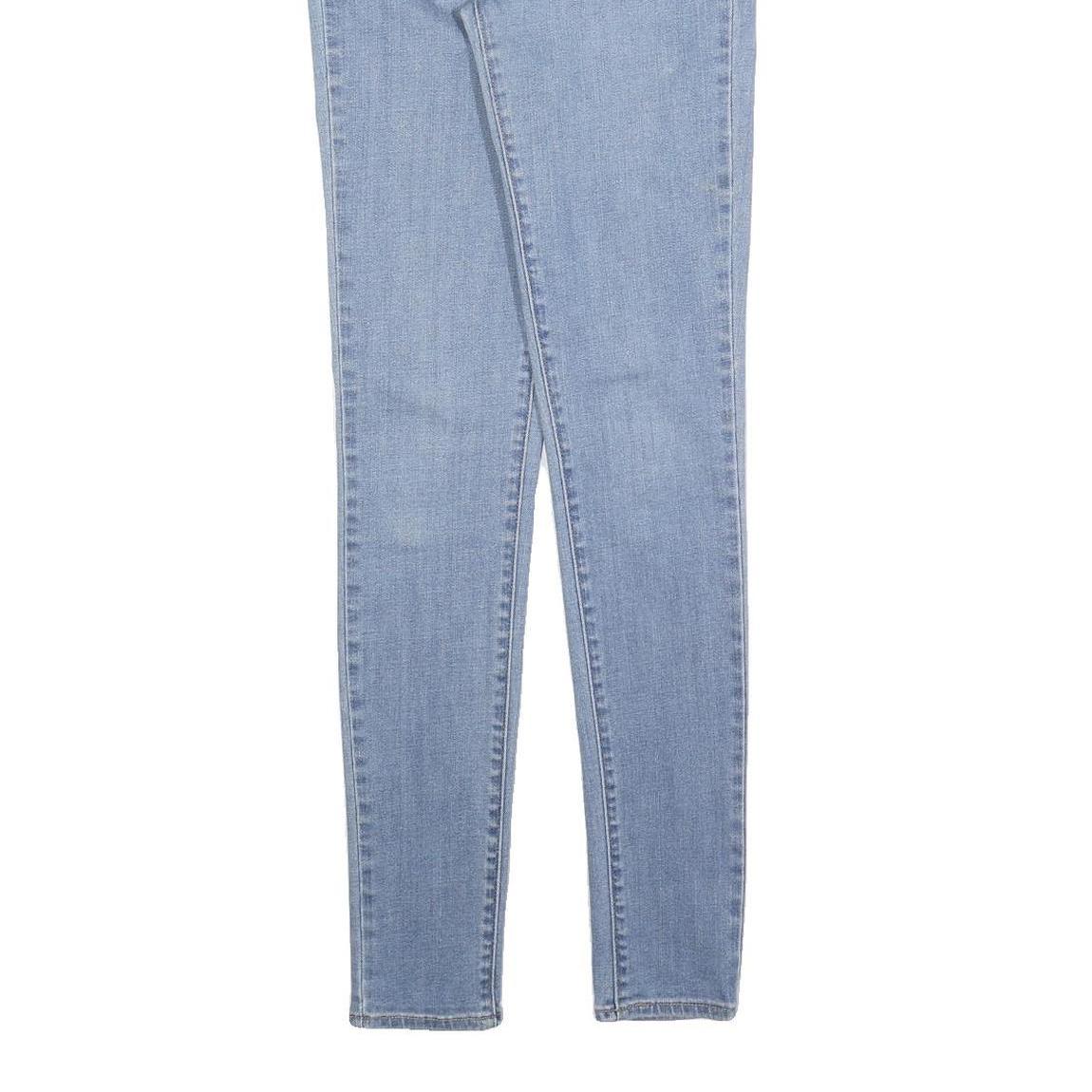 LEVI'S 721 Womens Slim Light Denim Skinny Jeans W26 L32 Stylish Cotton Blend Zip