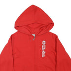 STARTER Womens Red Ohio State Full Zip Hoodie XL Casual Zip Up Sweatshirt