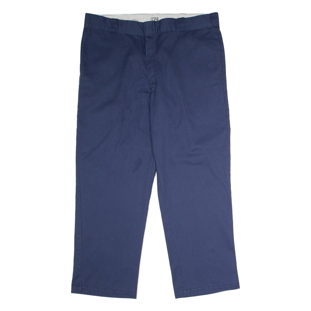 DICKIES 874 Workwear Mens Twill Trousers Blue Classic Straight W40 L29