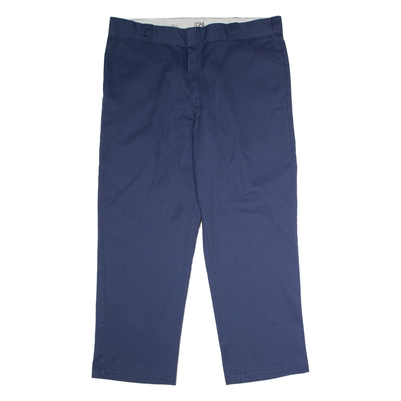 DICKIES 874 Workwear Mens Twill Trousers Blue Classic Straight W40 L29