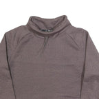 JUICY COUTURE Womens Brown XL High Neck Sweatshirt Polyester Blend Cropped