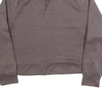 JUICY COUTURE Womens Brown XL High Neck Sweatshirt Polyester Blend Cropped