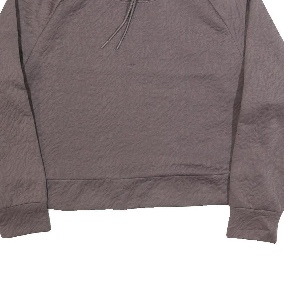 JUICY COUTURE Womens Brown XL High Neck Sweatshirt Polyester Blend Cropped