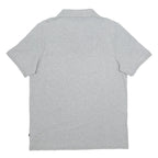 PUMA Mens Grey Short Sleeve Plain M Polo Shirt Cotton Blend Casual Athletic