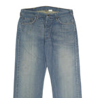 LEVI'S 501 Mens Jeans Blue Classic Straight Denim Medium W38 L30 Button Closure
