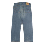 LEVI'S 501 Mens Jeans Blue Classic Straight Denim Medium W38 L30 Button Closure