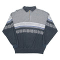C&A 1/4 Zip Mens Sweatshirt Grey Collared XL