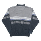 C&A 1/4 Zip Mens Sweatshirt Grey Collared XL