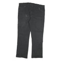 DICKIES Mens Regular Fit Black Cotton Blend Jeans W40 L32 Workwear Straight Zip