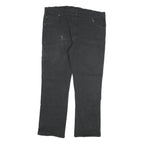 DICKIES Mens Regular Fit Black Cotton Blend Jeans W40 L32 Workwear Straight Zip